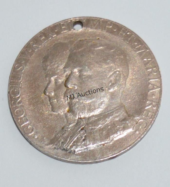 George V Silver Coronation Medal Bermuda 1911