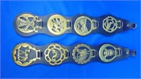 (2) Horse Brass On Leather Straps