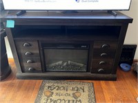 TV Stand w/ Electric Fireplace & Storage
