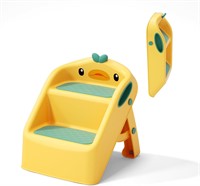 Yellow Toddler Step Stool  11 2 Steps.