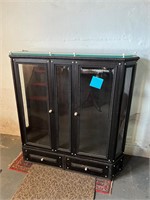 Lighted curio cabinet. Lighted. Untested