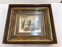 Shadow Box Framed Picture of Men and Women