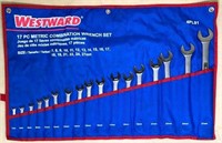 Westward 17 pc Combination wrench set 7mm-27mm