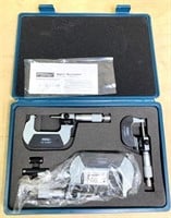 NEW- FOWLER- 3 pc dig. Micrometer set