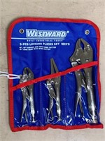 NEW- 3 pcs- locking pliers set