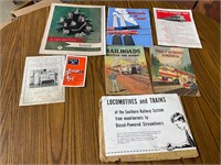 Vintage paper goods rail road and others