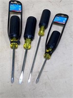 NEW 4pcs- screw drivers