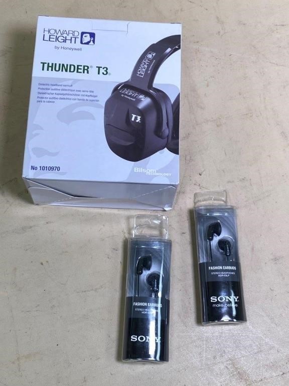 NEW hearing protection & SONY earbuds