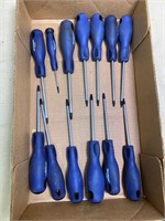 assorted screw drivers