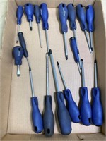 assorted screw drivers