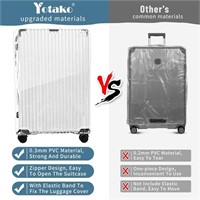 YOTAKO CLEAR PVC SUITECASE COVER 30 IN