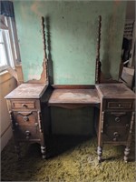 Antique Vanity Desk w/ Mirror