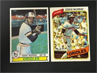 1979 & 80 Topps Eddie Murray Cards HOF
