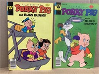 2- '77 & 79 Porky Pig and Bugs Bunny Comic Books