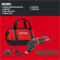 $99 CRAFTSMAN 10-Pc 3A Oscillating Multi-Tool Kit