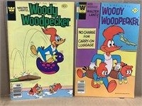 2- '77 & ' 79 Woody Woodpecker comic books