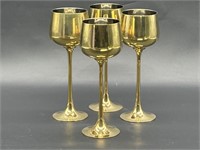 (4) Goldtone Goblets by Rosenthal Nater Inc