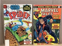 2- '71 Spidey & '74 Marvel Tales comic books