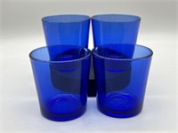 (4) Libby Cobalt Blue Glasses