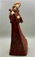 Ceramic 
Lady Playing the Lute 16 inches Tall