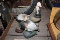 Bird Decanters, One Missing A Head
