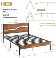 VECELO Platform Bed Frame Full Size