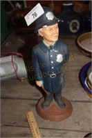 14” Chalk Policeman, Has Some Paint Chips