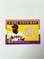 2001 UD Don Baylor Game-Used BAT