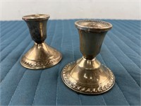 DUCHIN STERLING CANDLE STICK HOLDERS VINTAGE