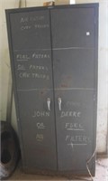 METAL CABINET WITH CONTENTS