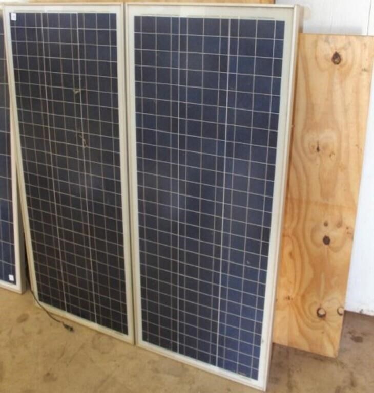 2 - SOLAR PANELS W/ FRAME