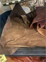 Upholstery Grade Brown Leather Hide 70” x 75”