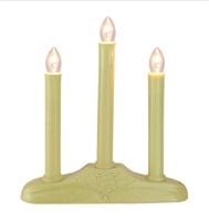 ($40) 3-Light Christmas Candolier with Candles, 2