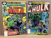 2- 1978 & '79 Hulk Comic Books