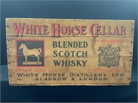 White Horse Distillers Wooden Crate