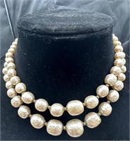 10” Vintage Miriam Haskell Pearl Necklace