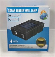 New Solar Sensed Wall Lamp 4Pc
