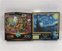 Lot of Two Puzzles Open Box