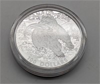 Solitary Titan Grizzly Bear $100 Canada Coin