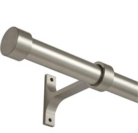 * Brushed Nickel Curtain Rods for Windows 72”-144”