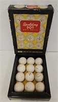(12) Vintage Spalding Dot Golf Balls