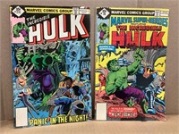 2- 1978 The Incredible Hulk Comic Books