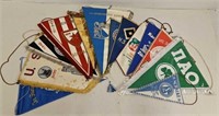 (13) Vintage Soccer League Pennants/Banners