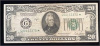 Series of 1928B US $20.00 Green Seal FRN Star Note