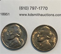 1939D & 1950D Jefferson Nickels