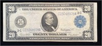 Series of 1914 Large US $20.00 Blue Seal FRN