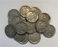 (21) Different Buffalo Nickels