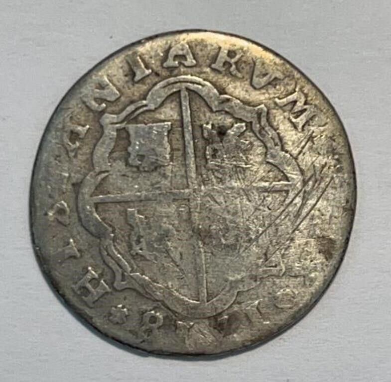 1718 Spanish Silver Pistareen