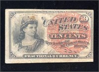 1863 Ten Cents Fractional Currency