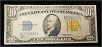 1934A $10 North Africa Silver Certificate